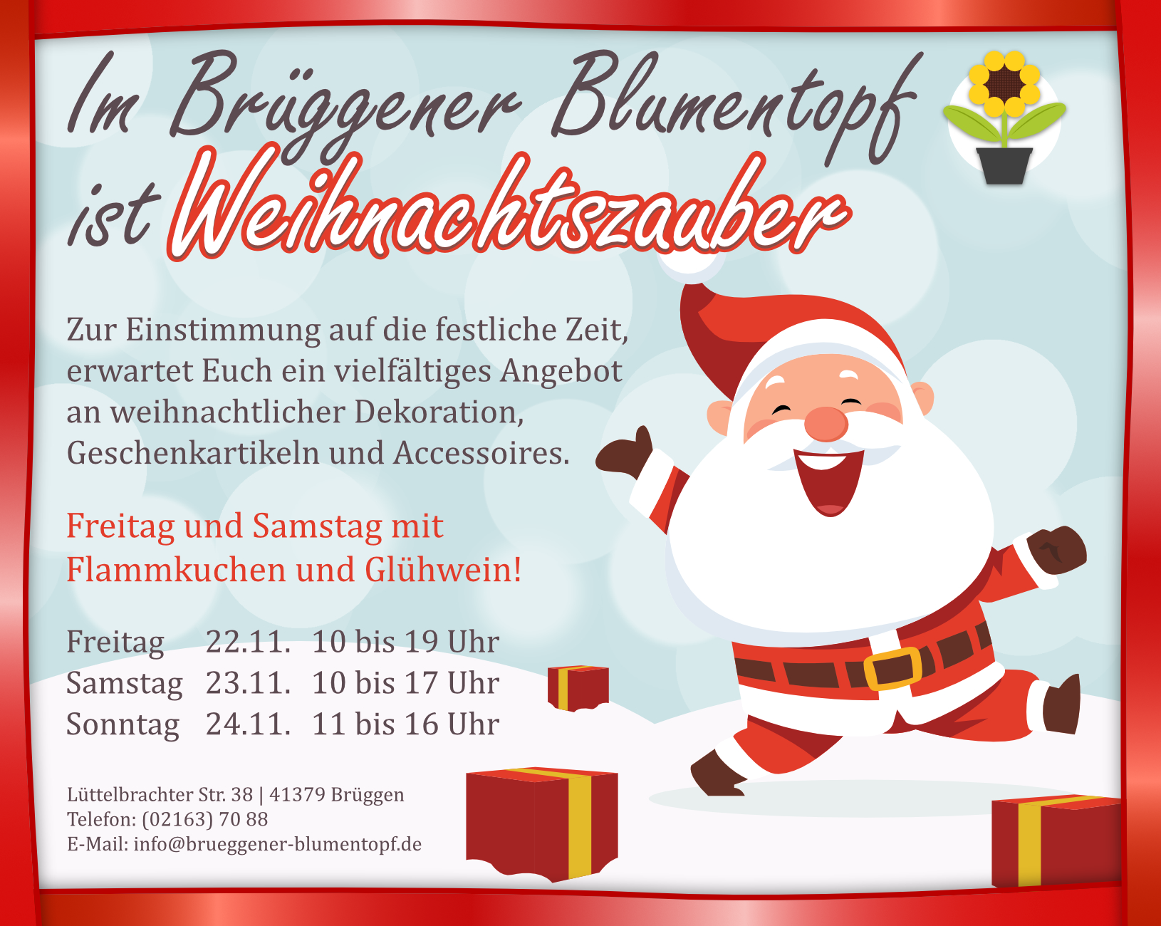 Aktuelles Gartenbaubetrieb Platzer GbR Brüggener Blumentopf
